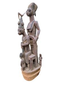 Olowe of Ise’s Veranda Post. A Masterpiece of Yoruba Art and Royal Authority From the collection of the Oba of Ojodu, Alh. Chief Mojimudeen Lamidi Aro Abore 1 Featured in the Olowe documentary